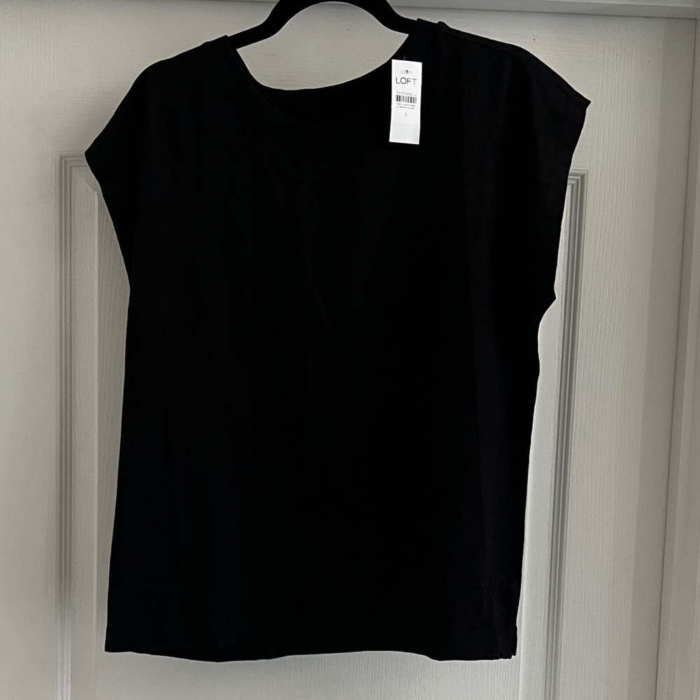 LOFT Women's Classic Black Short Sleeve Tee